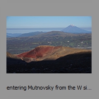 entering Mutnovsky from the W side
